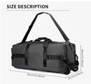 Bolsa de viagem, bolsa de grande capacidade, bagagem portátil ao ar livre, bolsa de viagem com rodas, bolsa de viagem unissex conveniente e prática