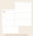 IMPRIMÍVEL Insert Planner - Visões 2026 (somente semanas e/ou dias) - Meses Contínuos