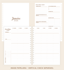 IMPRIMÍVEL Insert Planner - Visões 2026 (somente semanas e/ou dias) - Meses Separados