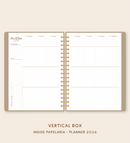 IMPRIMÍVEL Insert Planner - Visões 2026 (somente semanas e/ou dias) - Meses Contínuos