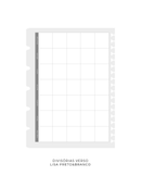 Divisórias Colegial - Preto e Branco | 6 un. 180g/m²