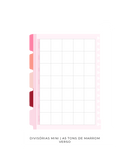 Divisórias Mini - Tons de Rosa | 5 un. 180g/m²
