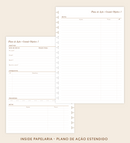 IMPRIMÍVEL Insert Planner - Plano de Ação Estendido