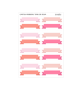 Cartela de Adesivos Ribbons