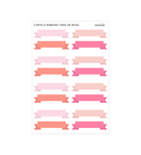 Cartela de Adesivos Ribbons