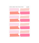 Cartela de Adesivos Washi Tapes